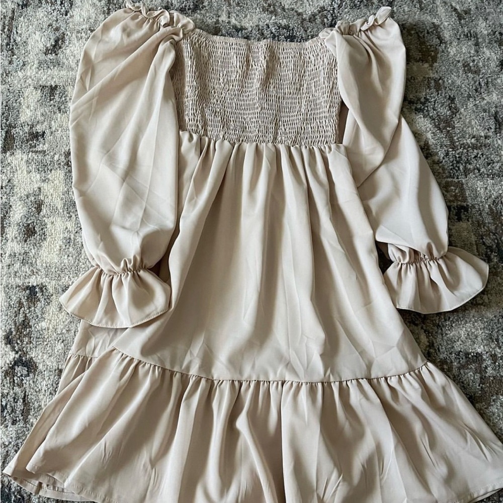 Shein cream dress